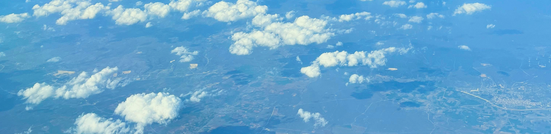 sky photo from a plane