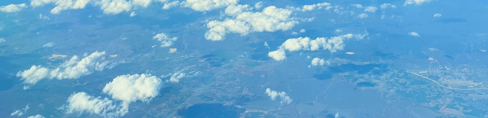 sky photo from a plane